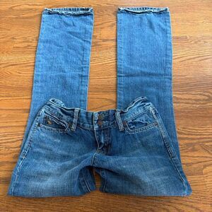 Vintage Y2K Abercrombie and fitch light wash low rise bootcut jeans